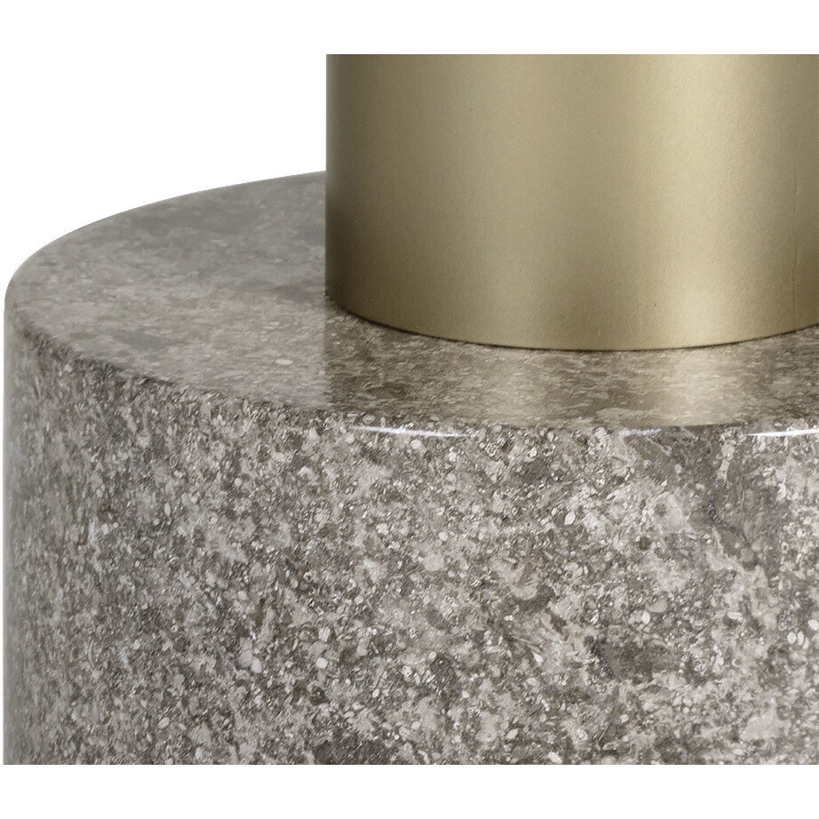 Monaco 23.5 X 15.75 inch Gold / Grey Marble / Charcoal Grey Coffee Table